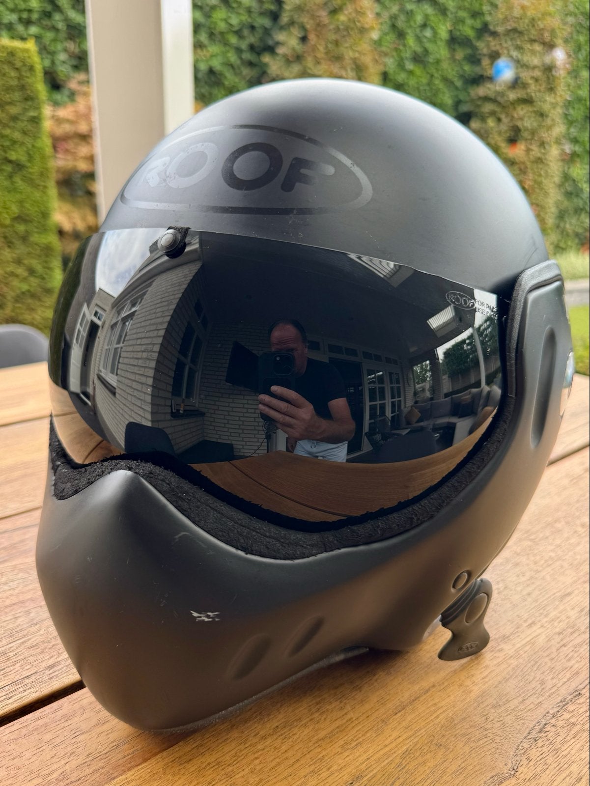 Helm Boxer Roof motorhelm matzwart, Ophalen, Tweedehands, Heren