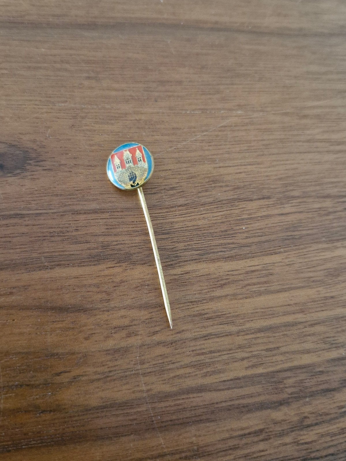 R 114 Vintage Speldje Praag - Stad of Land Pin, Verzamelen, Speldjes, Pins en Buttons, Ophalen of Verzenden, Gebruikt, Stad of Land