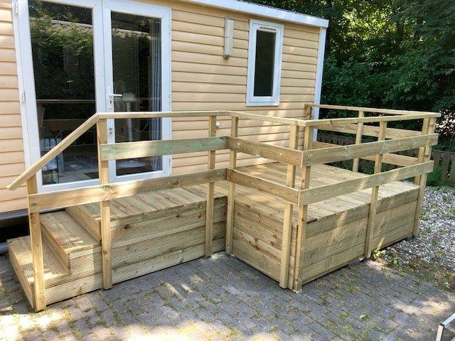 veranda voor caravan of chalet, kant en klaar geleverd!, Ophalen of Verzenden, Nieuw