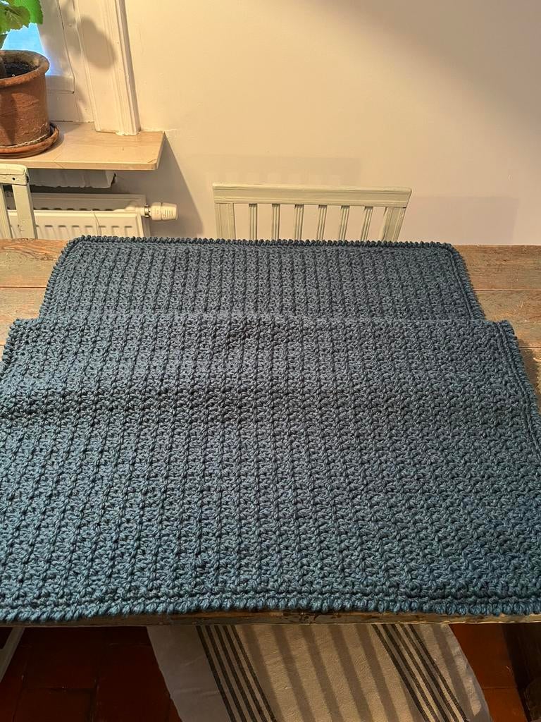 NIEUW DEKEN BABYDEKEN SPREI WIKKELDOEK MERINOWOL BLAUWGROEN, Kinderen en Baby's, Ophalen of Verzenden, Zo goed als nieuw, Deken