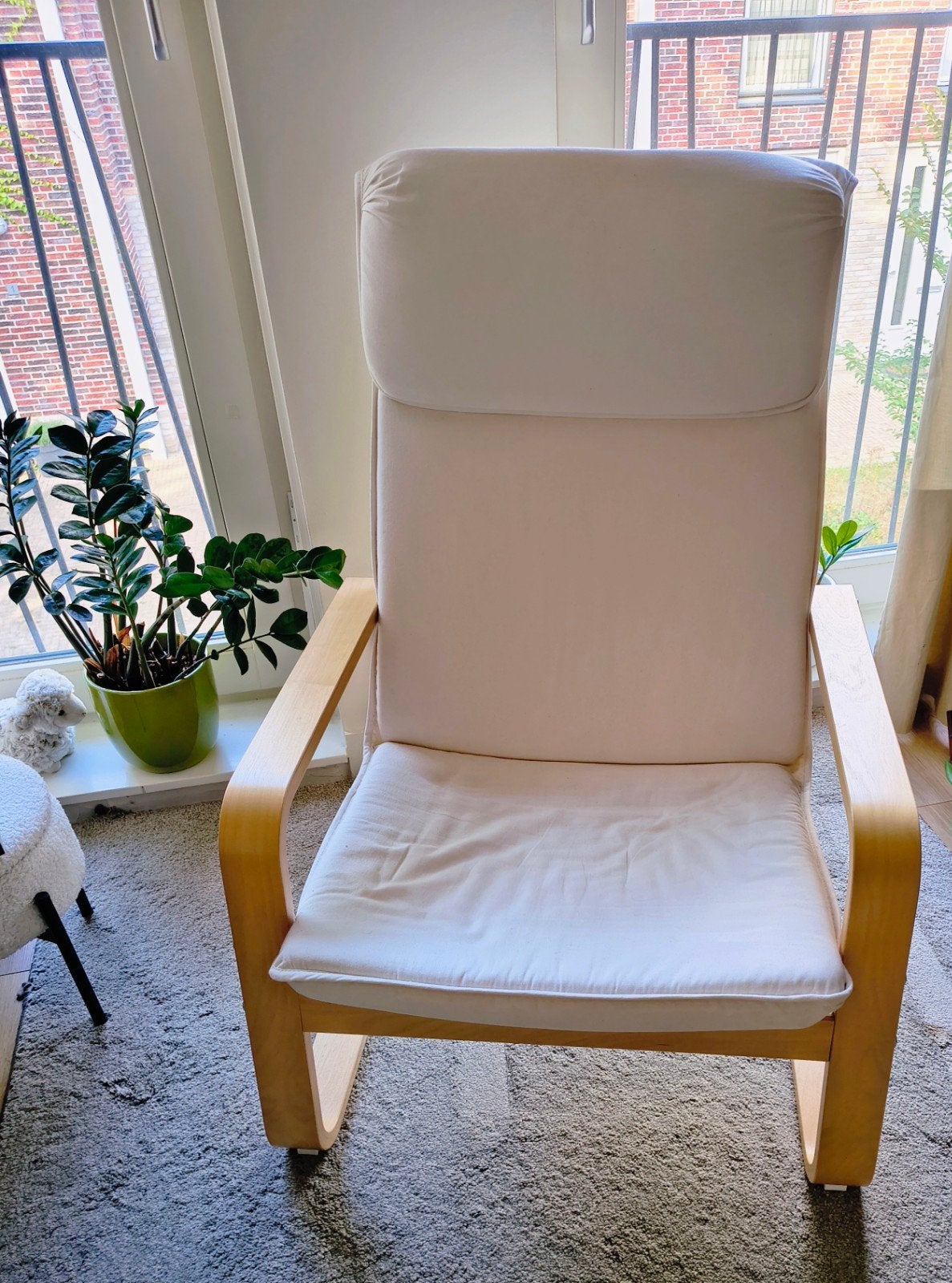 Ikea stoel fauteuil Pello in prima staat, Ophalen, 75 tot 100 cm, Stof, 50 tot 75 cm