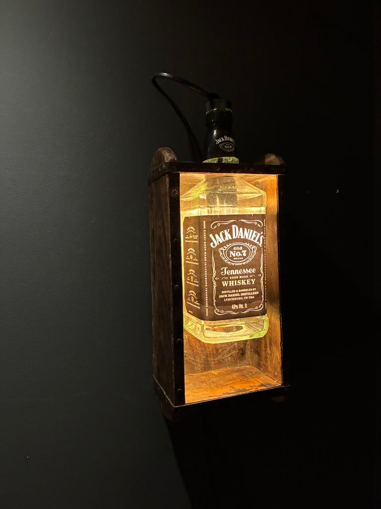 Jack Daniel’s steenmal wandlamp, Ophalen of Verzenden, Nieuw, Glas, Mancave, vaderdag