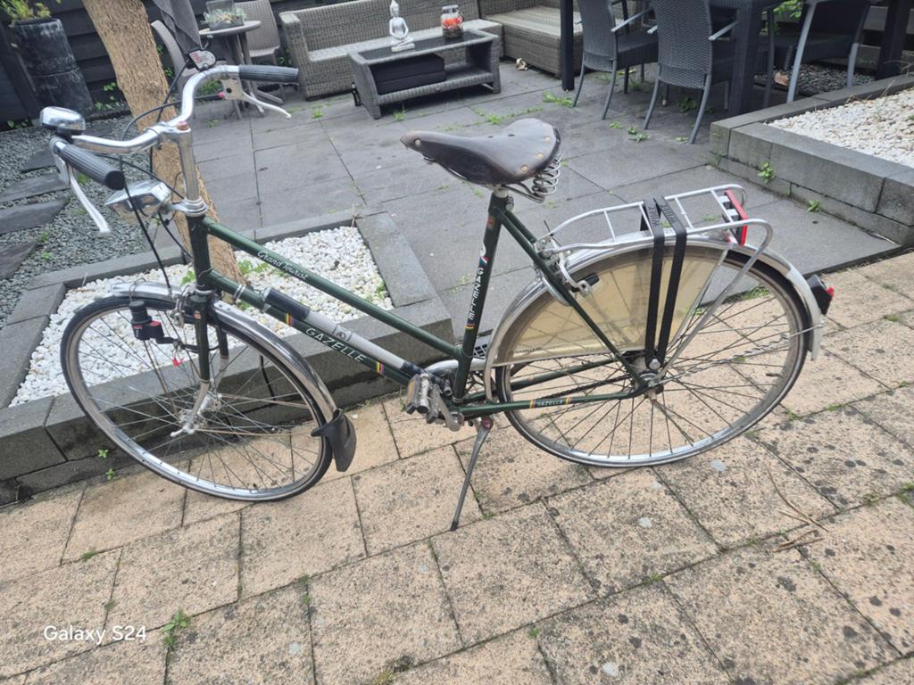 Vintage Gazelle damesfiets - Klassieke charme, Ophalen, Velgrem, Versnellingen, Gazelle