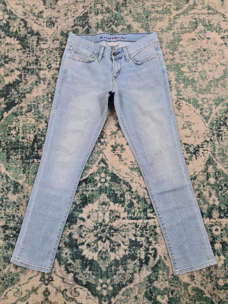 Levi's 521 ultra low skinny W27 L28 Dames Tulsi2728 Low-rise, Blauw, Ophalen of Verzenden, Zo goed als nieuw, W27 (confectie 34) of kleiner