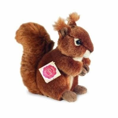 Knuffel Hermann Teddy eekhoorn 17cm, sneeuwuil 21cm., Verzamelen, Beren en Cherished Teddies, Overige merken, Teddy-Hermann GmbH