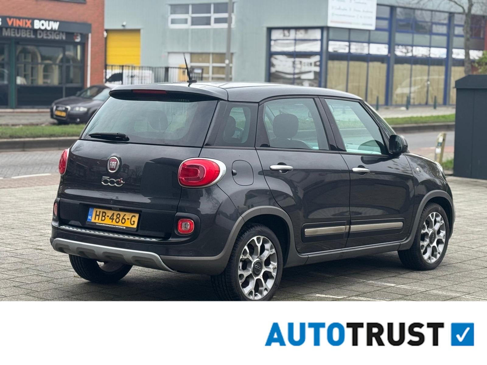 Fiat 500 L 0.9 TwinAir,apk okt 2027,1eigenaar,navigatie, cru, Auto's, Voorwielaandrijving, Gebruikt, Euro 6, Leder en Stof