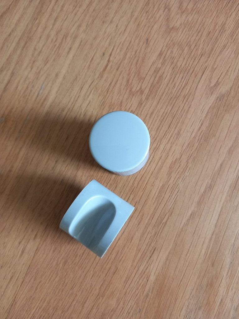 HEWI knop meubelknop knop kunststof 32 mm vintage grijs, Ophalen of Verzenden, Nieuw, Overige materialen, Overige typen