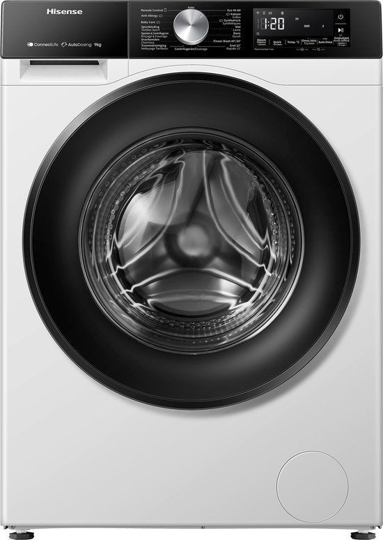 Hisense wasmachine 3S Serie WF3S9045BW3/BLX - Wit, 1200 tot 1600 toeren, 8 tot 10 kg, Nieuw, Hisense Nederland