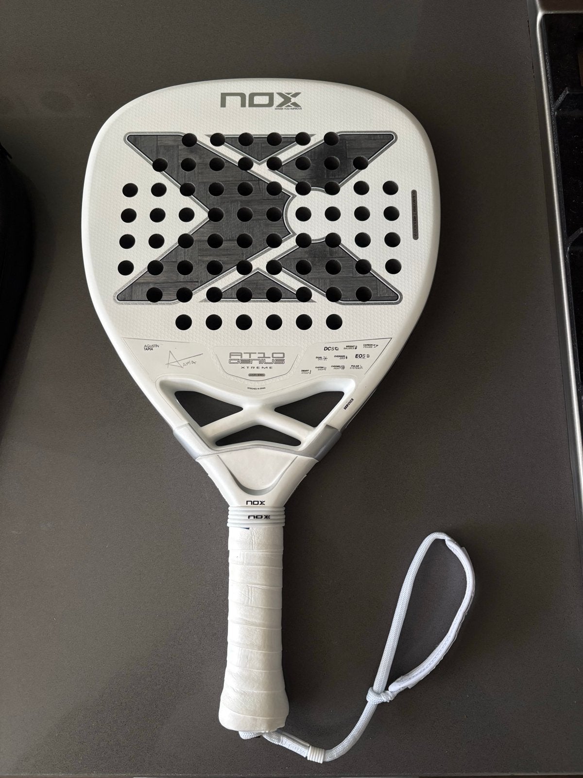 Nox AT10 Padelracket - 1 keer mee gespeeld, Ophalen of Verzenden, Zo goed als nieuw, Padelracket