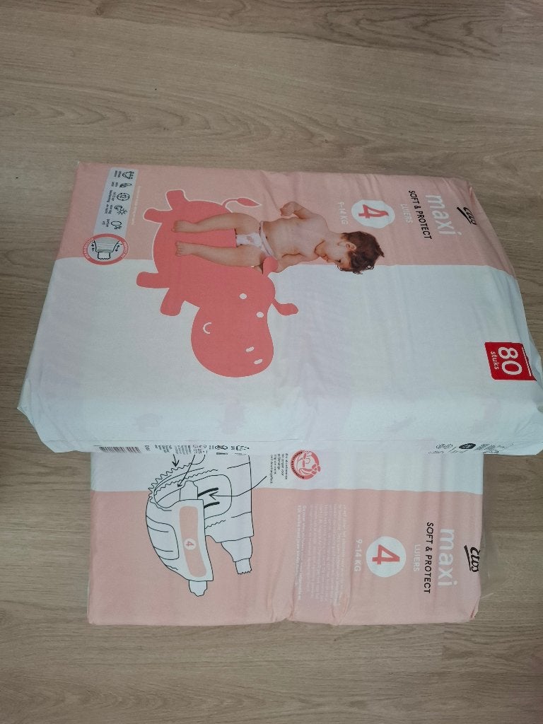 Etos luiers maat 4 160 stuks, Ophalen of Verzenden, Nieuw, Overige typen