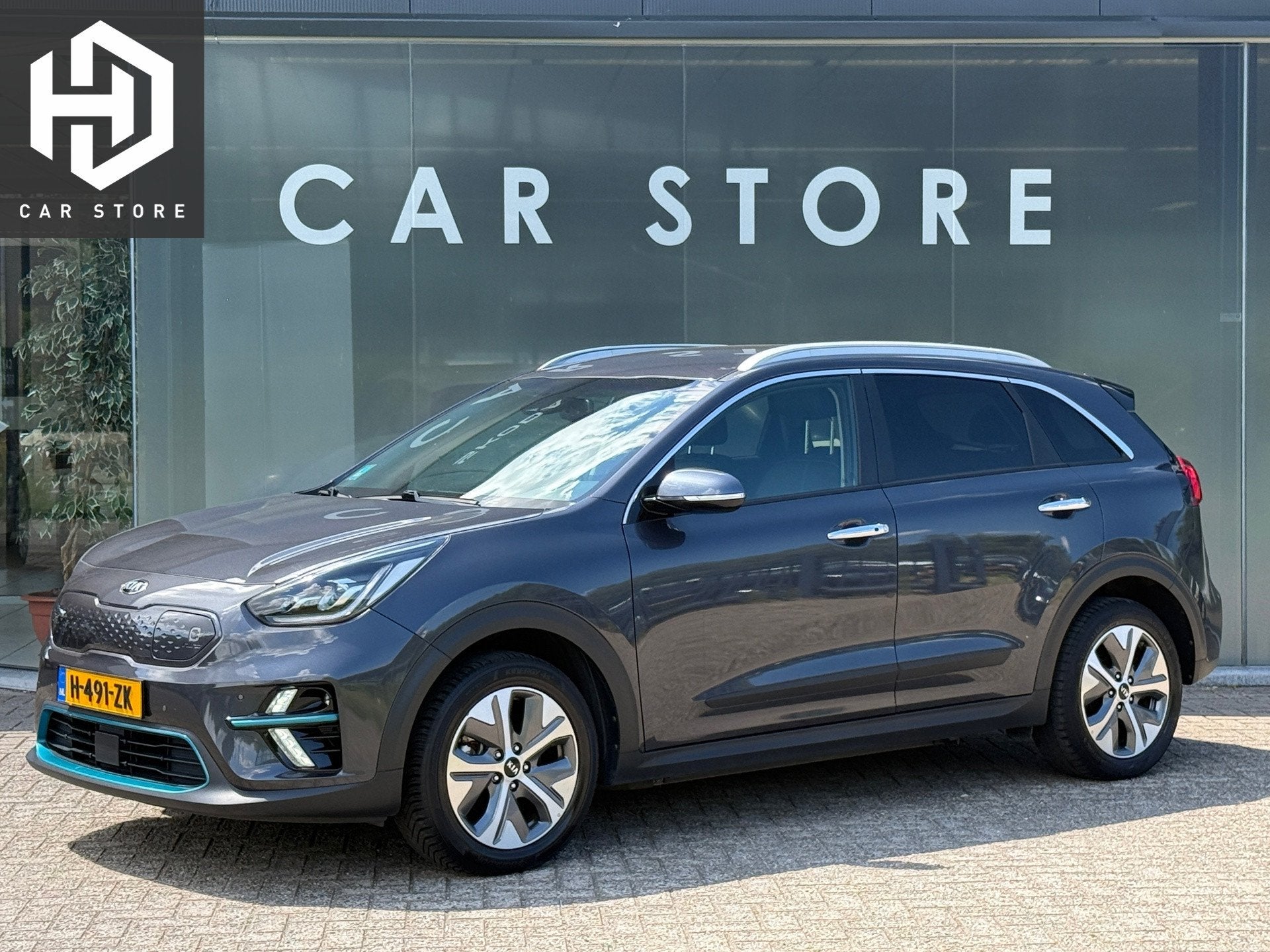 Kia E-Niro ExecutiveLine 64 kWh 100% SOH WARMTEPOMP, Auto's, Kia, Dealer onderhouden, Gebruikt, Zwart, 1712 kg