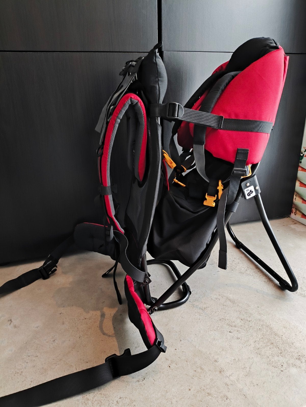 Deuter Kid Comfort I Draagzak - Rood/Zwart, Kinderen en Baby's, Overige merken, Gebruikt, Overige typen, Ophalen of Verzenden