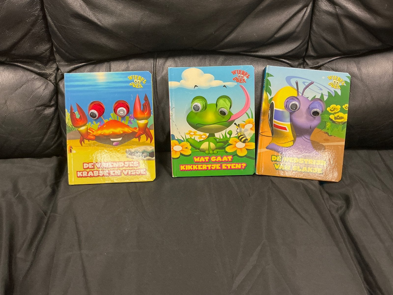 3 Wiebeloogjes kinderboekjes – interactieve kartonboekjes, Ophalen of Verzenden, Zo goed als nieuw