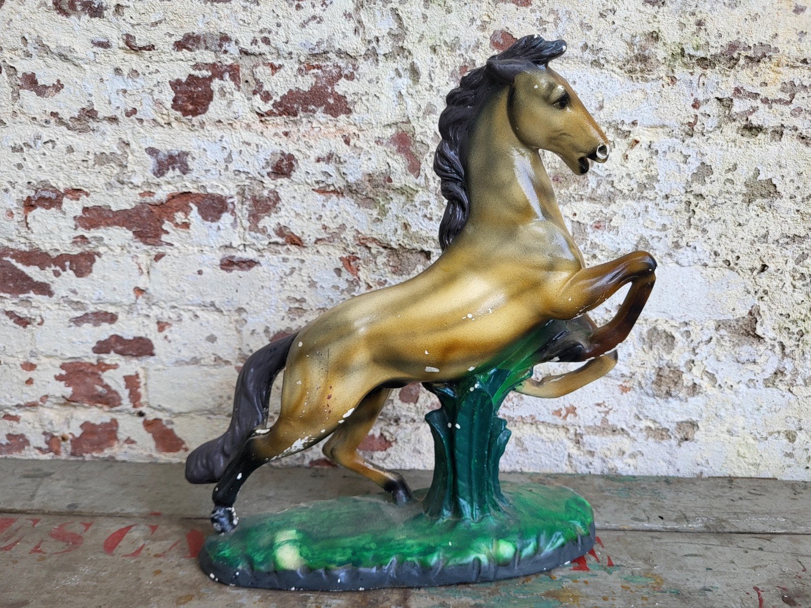 brocante frans beeld  / paard / allegonda, Antiek en Kunst, Kunst | Beelden en Houtsnijwerken, Ophalen of Verzenden