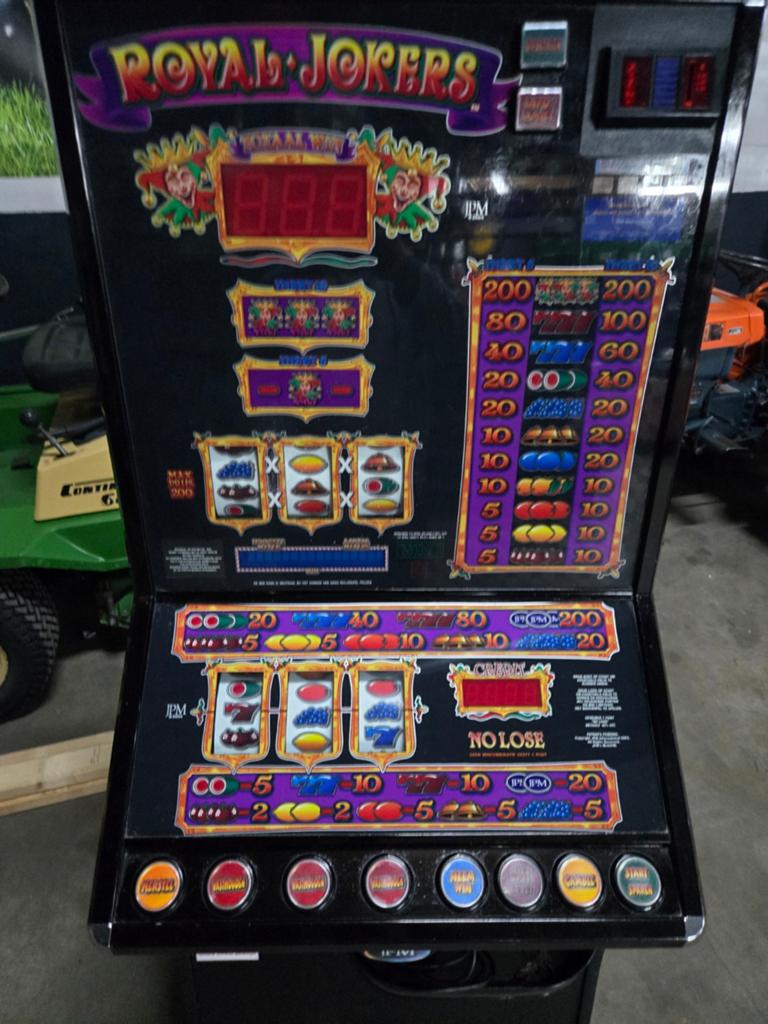 fruitautomaat gokkast Royal jokers, Verzamelen, Automaten | Gokkasten en Fruitautomaten, Euro, Ophalen, Gebruikt, Met sleutels