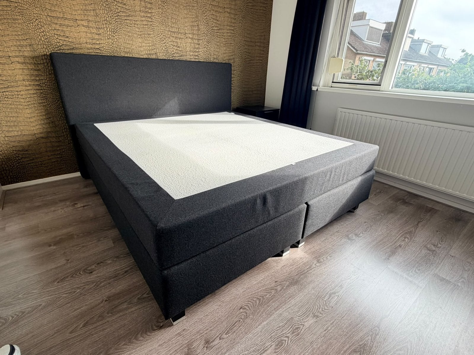 Tweepersoons boxspring - 180x200 cm, Ophalen, Tweepersoons, Zo goed als nieuw, 180 cm