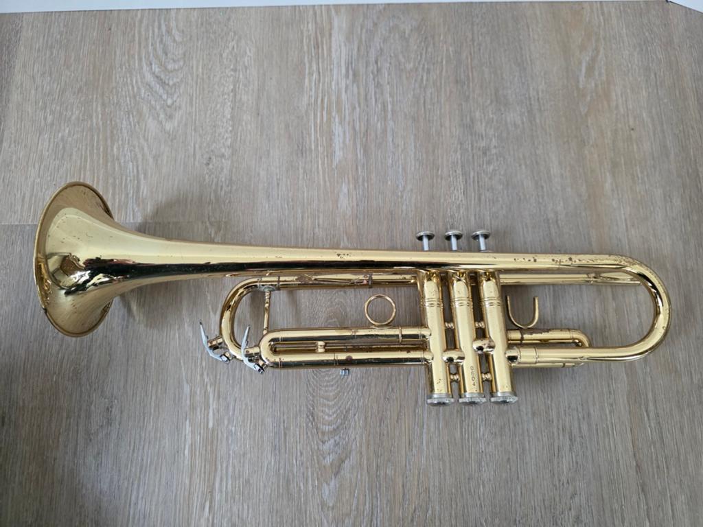 Trompet First Brass met koffer - Gebruikt, Ophalen of Verzenden, Gebruikt, Bes-trompet, Met koffer