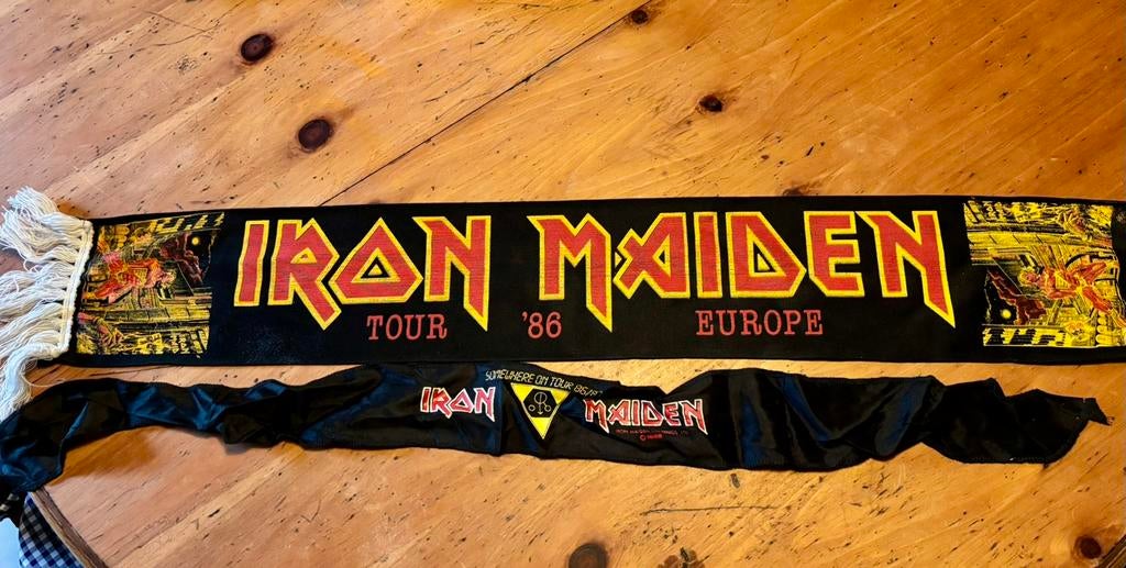 Iron maiden tour 1986, Kleding | Heren, T-shirts, Ophalen of Verzenden, Zo goed als nieuw, Overige maten, Zwart