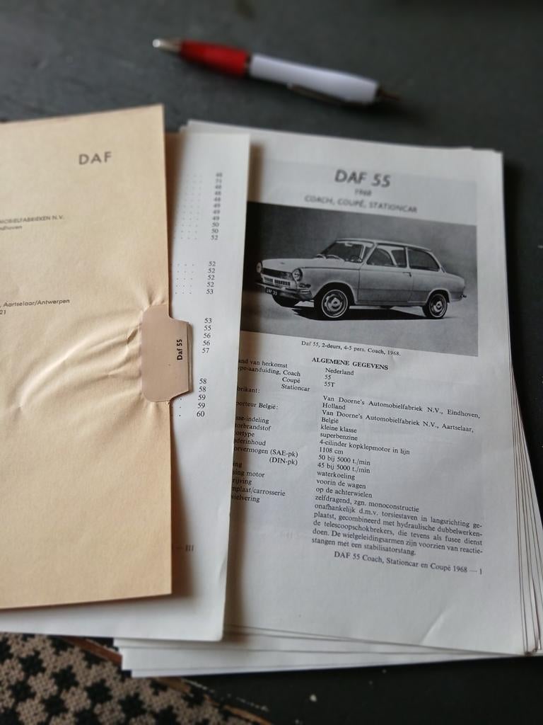 DAF 55 handleiding, Ophalen, Zo goed als nieuw, Overige merken