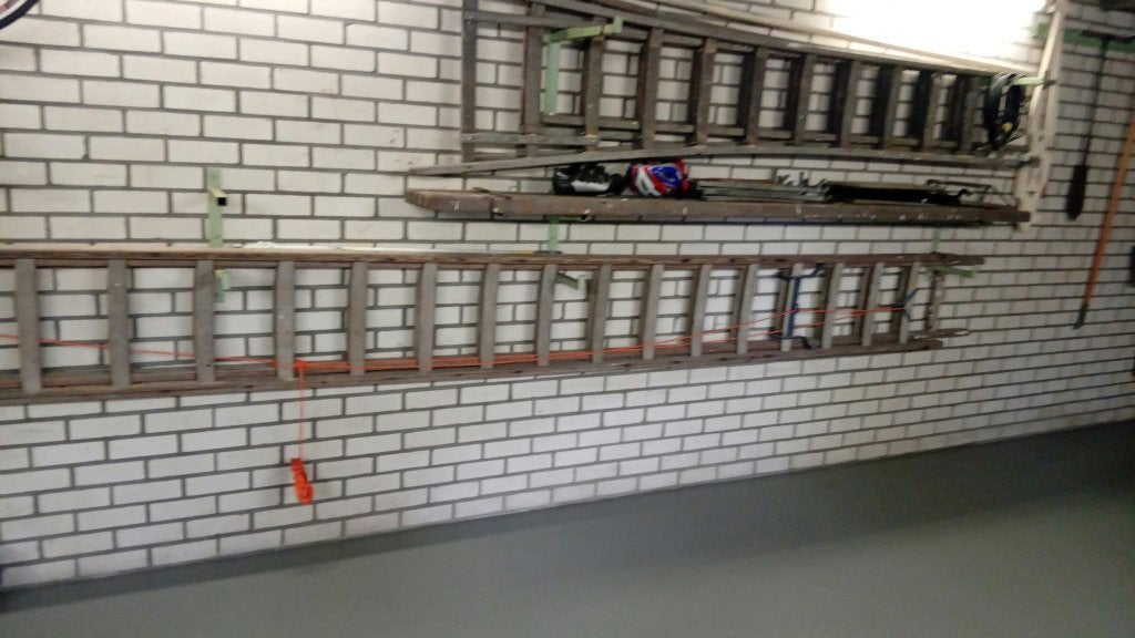 Houten schilder uitschuifbare touw ladders, Ophalen, Gebruikt, Ladder, Opvouwbaar of Inschuifbaar