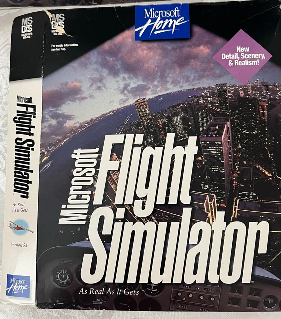 Microsoft Flight Simulator 5.1 (MS-DOS) met handboek, Gebruikt, 1 speler, Ophalen of Verzenden, Vanaf 12 jaar
