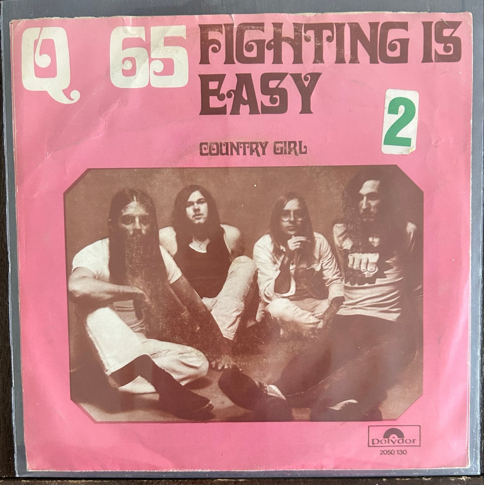 Q65 - Fighting Is Easy / Country Girl (Polydor 2050 130), Cd's en Dvd's, Vinyl Singles, Gebruikt, Originele persing, 7 inch, Ophalen of Verzenden