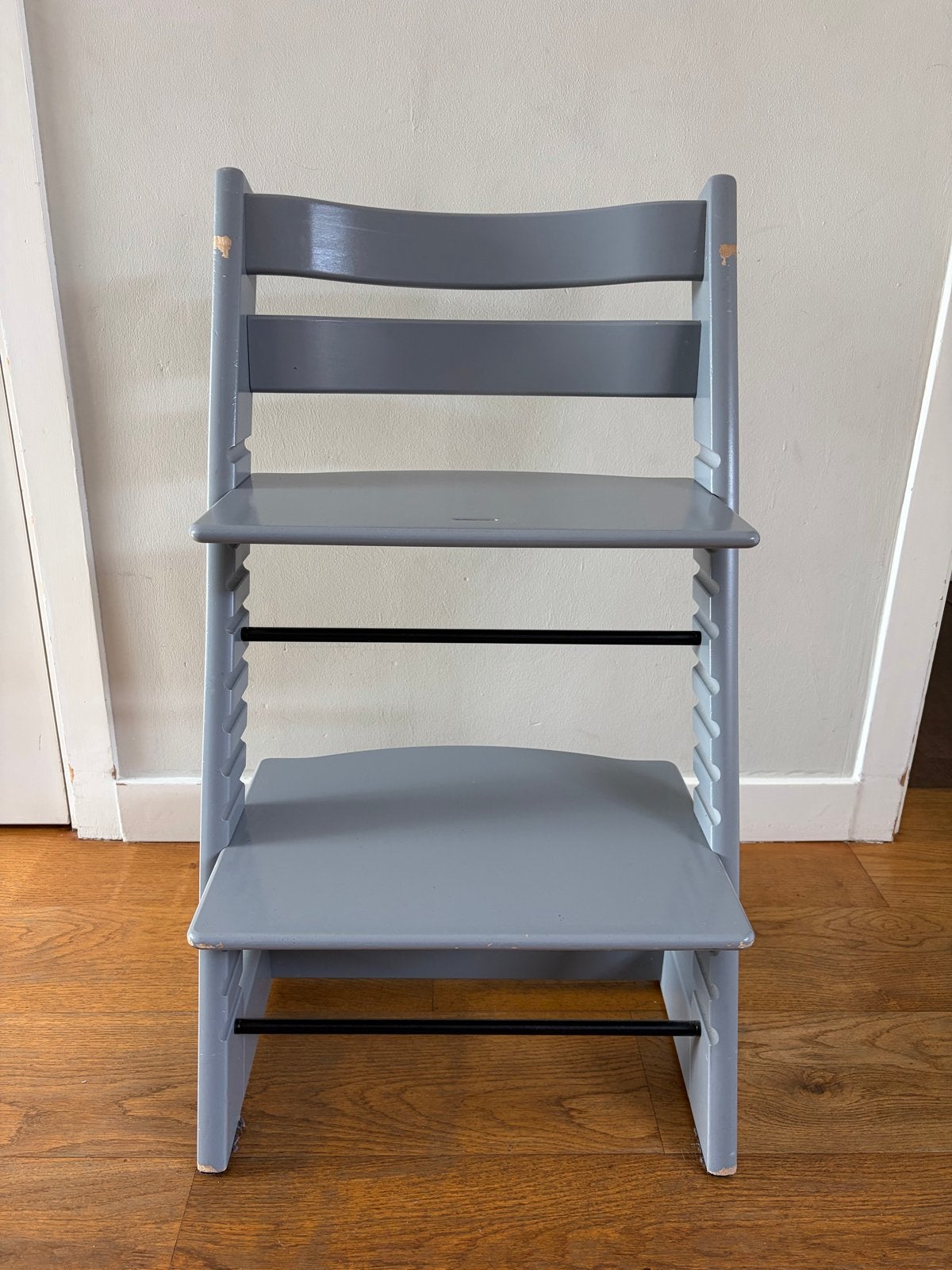 Stokke Tripp Trapp kinderstoel - Grijs, Kinderen en Baby's, Ophalen, Gebruikt, Meegroeistoel