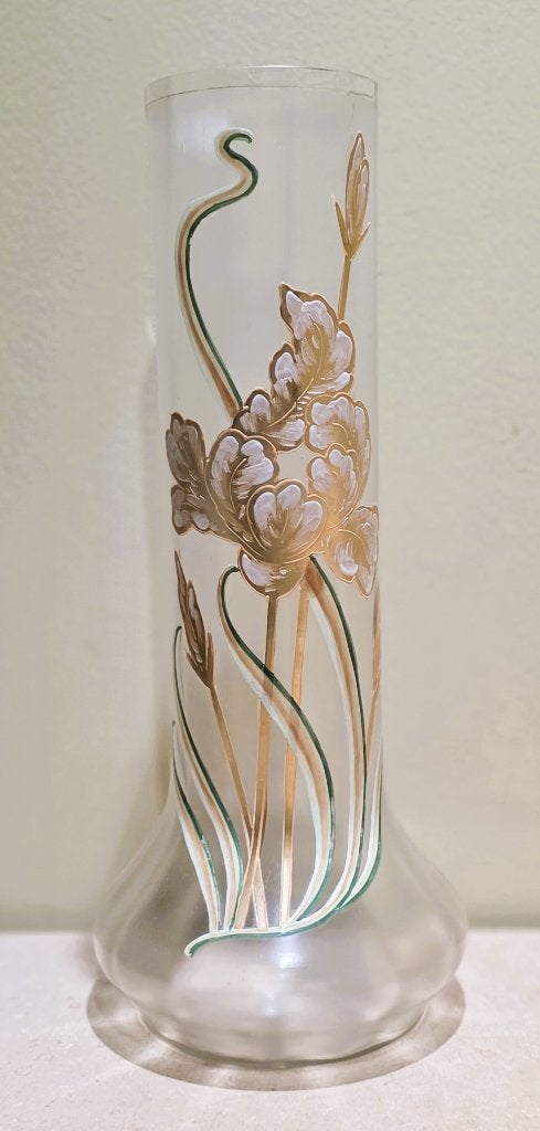 Art nouveau glazen vaas "Legras'", Antiek en Kunst, Ophalen of Verzenden