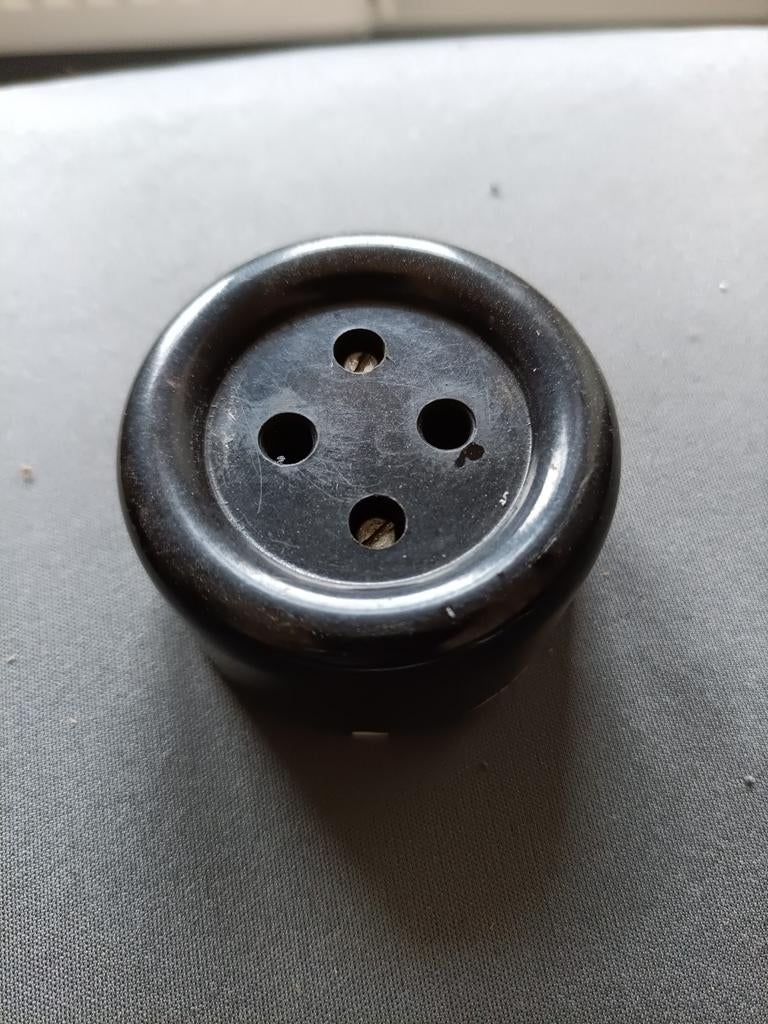 Bakeliet stopcontact, Ophalen of Verzenden, Gebruikt, Stopcontact