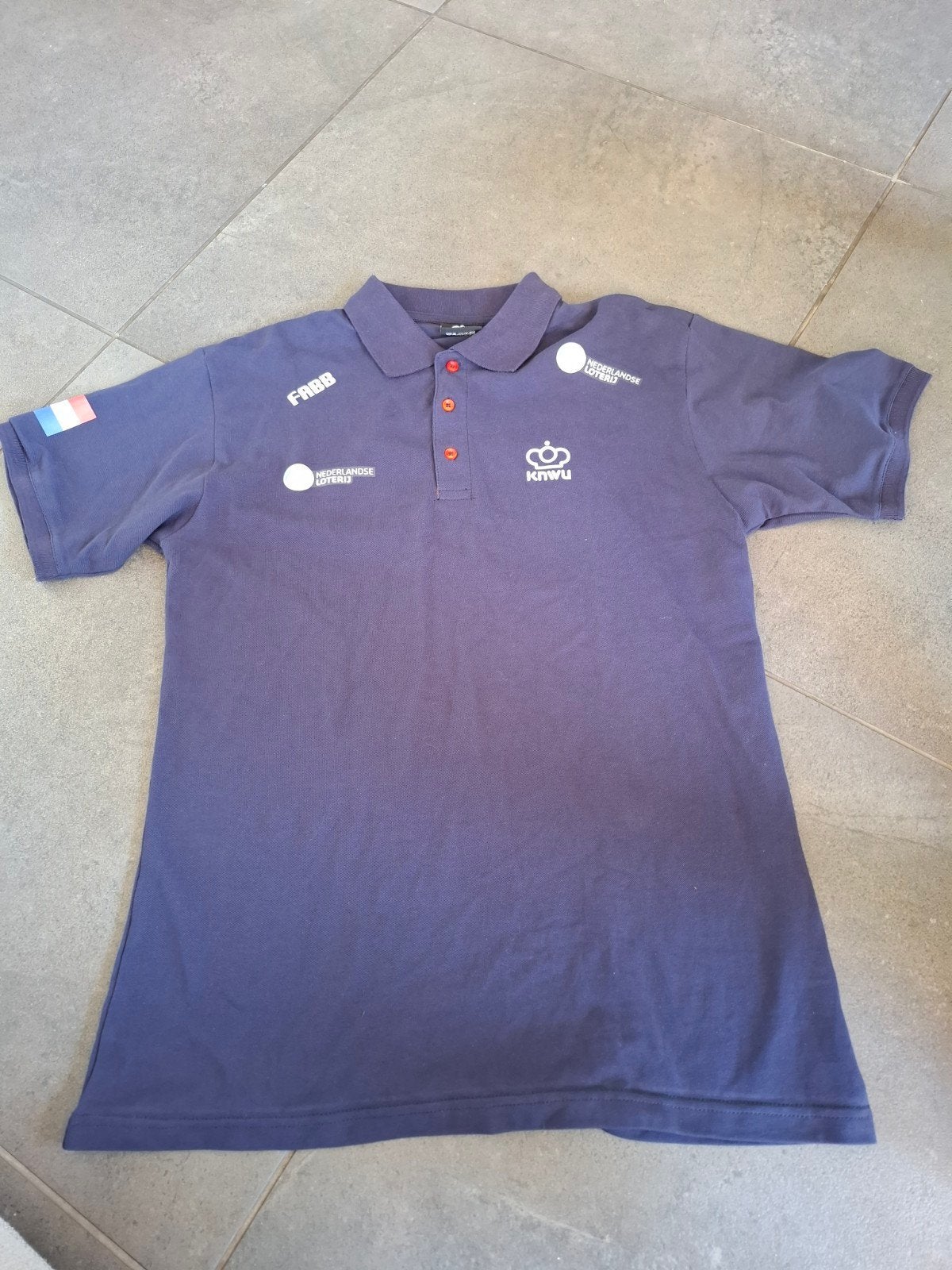 Team nl polo zgan maat xl heren, Fietsen en Brommers, Fietsaccessoires | Fietskleding, Zo goed als nieuw, XL, Bovenkleding, Heren