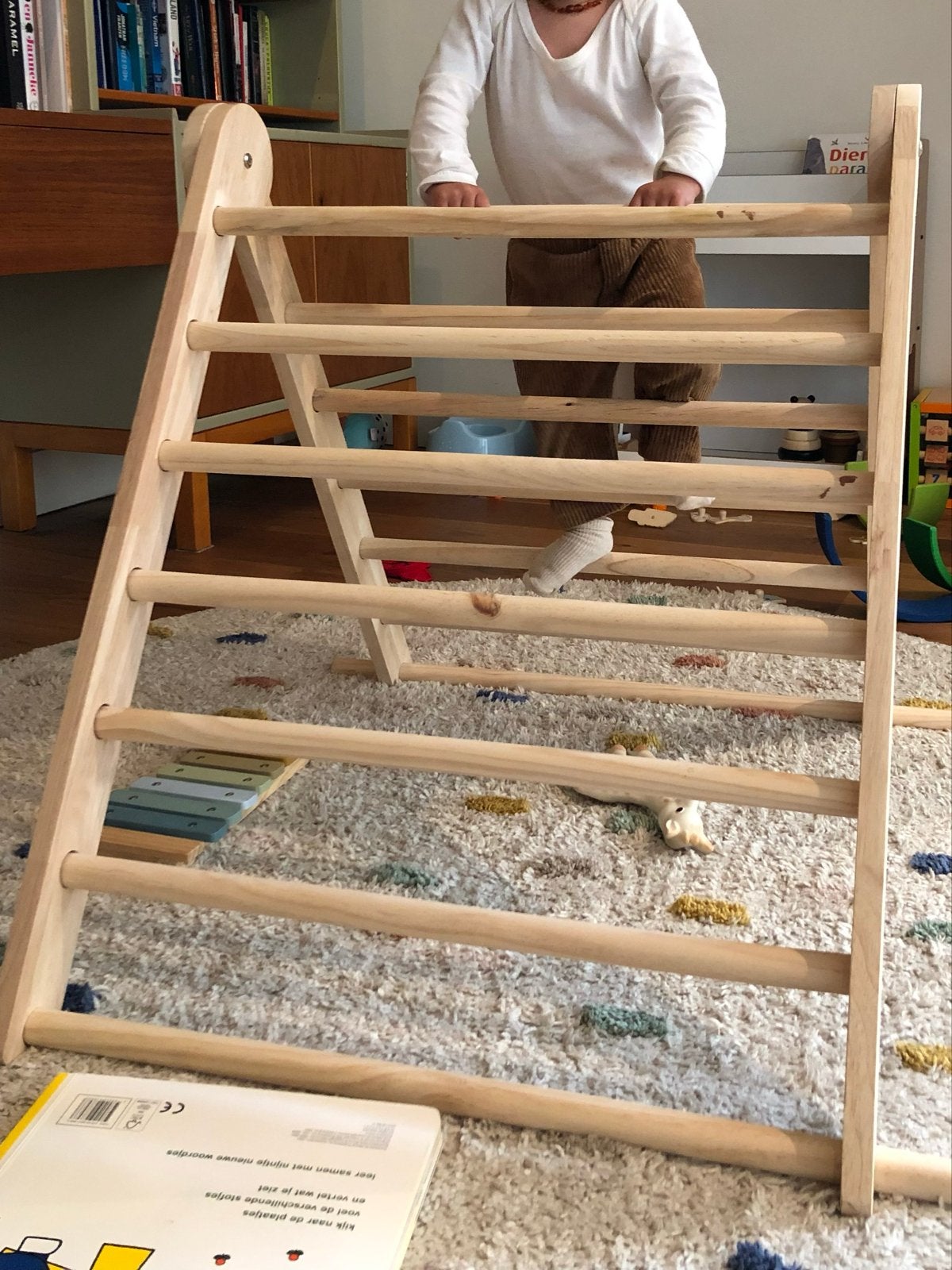 Houten Klimrek voor kleine kinderen, Ophalen, Zo goed als nieuw, Klimwand