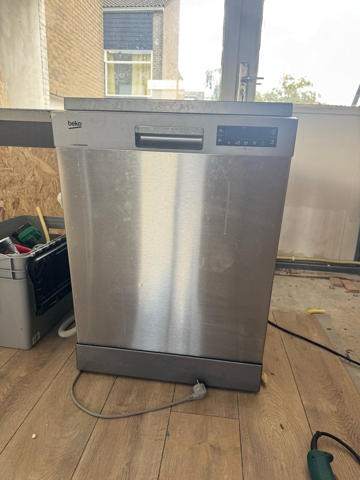 Beko vaatwasser - Vrijstaand, RVS look, Witgoed en Apparatuur, Ophalen, Gebruikt, 60 cm of meer, Eco programma