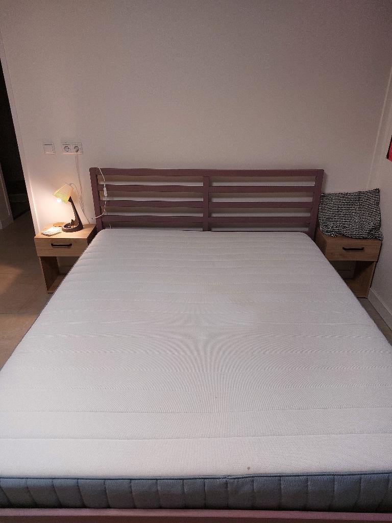 Matras en Bedbodem, Ophalen, Tweepersoons, Zo goed als nieuw, Matras