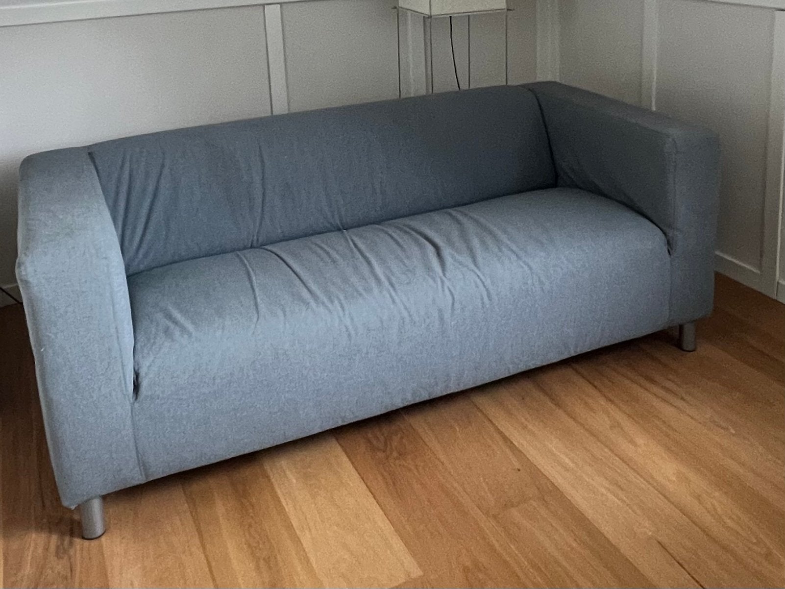 Ikea 2-zits bank - Comfortabel en compact, grijs, Gebruikt, 150 tot 200 cm, Tweepersoons, 75 tot 100 cm