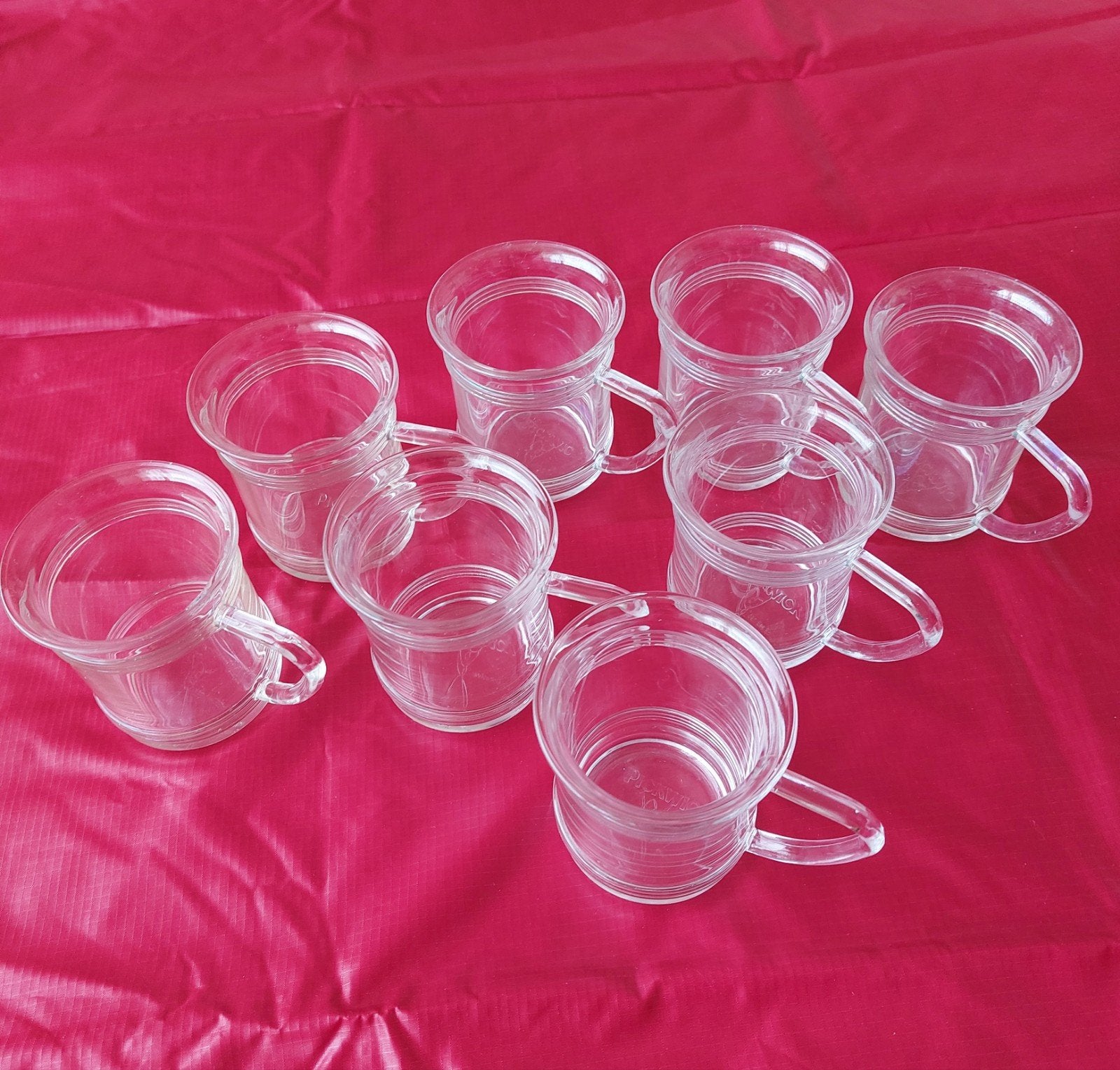 8x Pickwick theeglazen Jan des Bouvrie izgs., Glas of Glazen, Overige merken, Klassiek, Ophalen of Verzenden