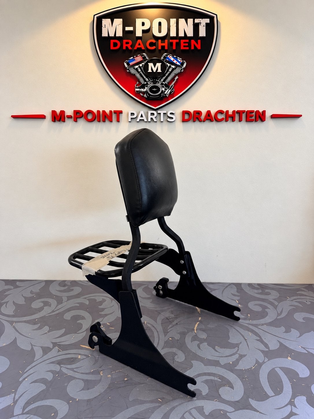 Harley-Davidson Sissy Bar Zwart met Bagagerek, Motoren, Ophalen, Gebruikt