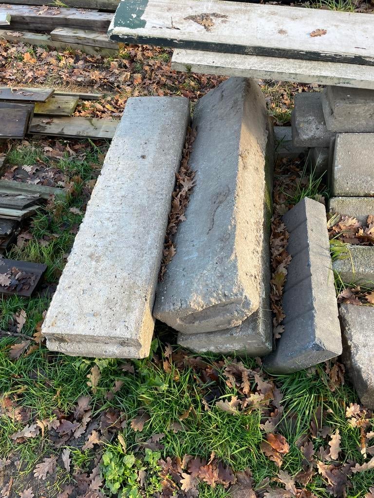 Zware beton banden, Tuin en Terras, Bielzen en Borders, Ophalen, 100 tot 200 cm