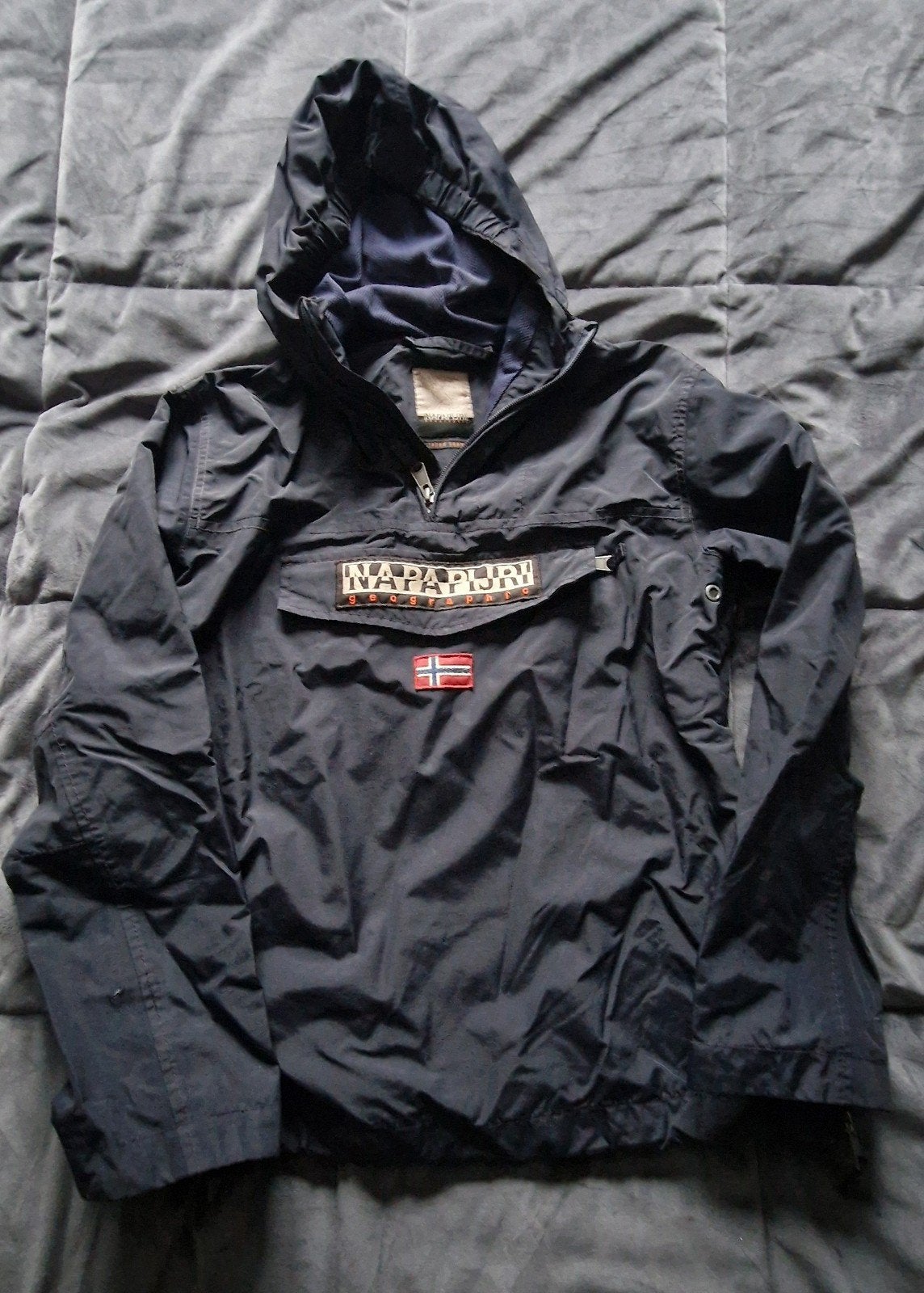 Napapijri Jas Donkerblauw Maat 162 (14), Kinderen en Baby's, Verzenden, Jongen of Meisje, Jas