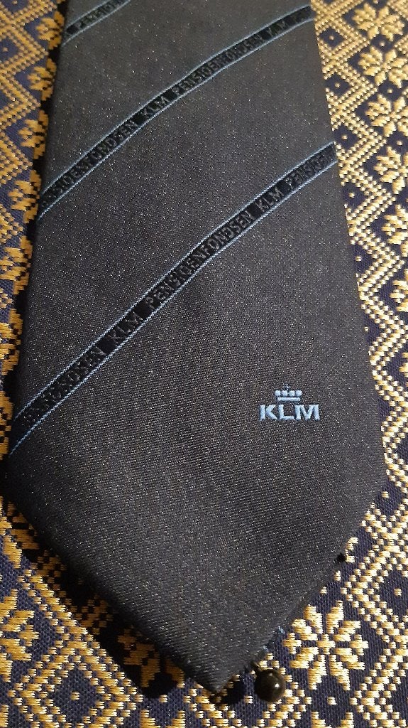 KLM Pensioenfondsen stropdas Luchtvaart Maatschappij, Ophalen of Verzenden, Nieuw, Gebruiksvoorwerp