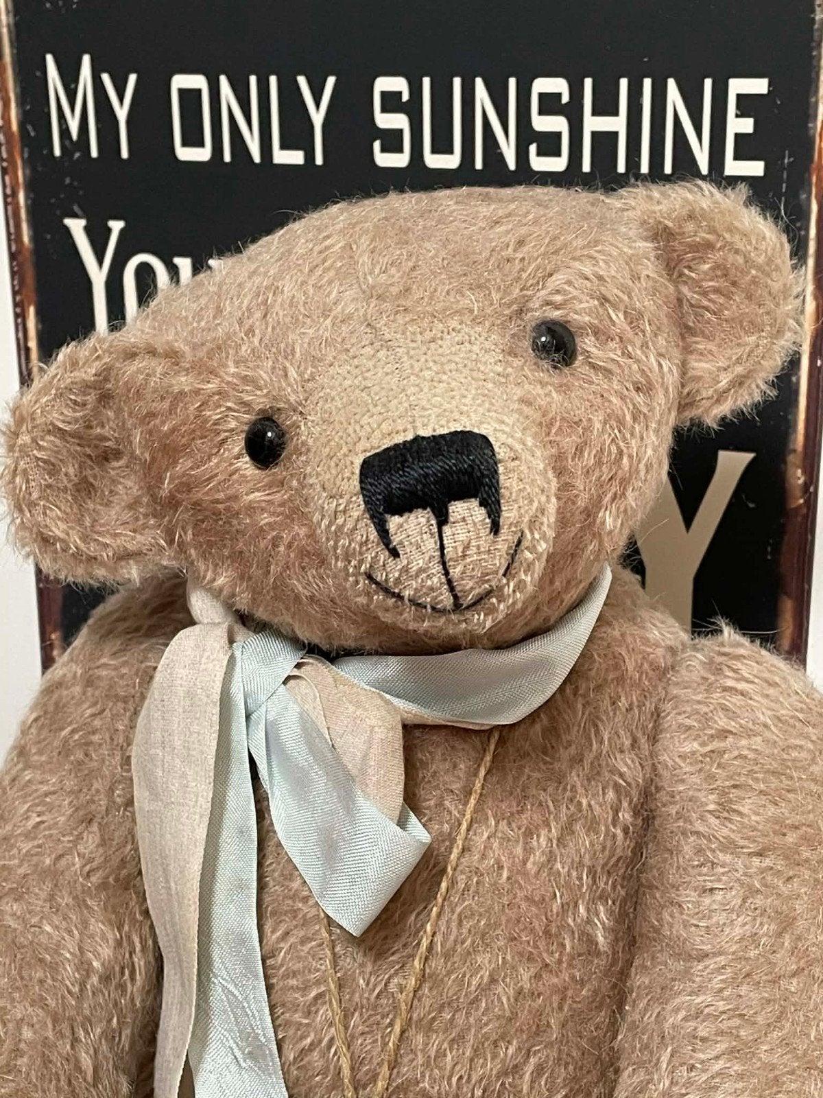 Prachtige grote mohair teddybeer, Verzamelen, Ophalen of Verzenden, Zo goed als nieuw, Stoffen beer, Overige merken
