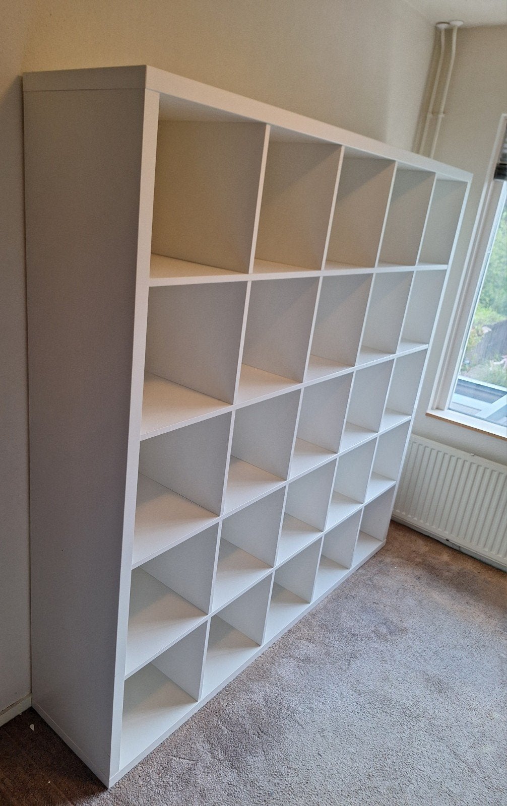 IKEA Kallax opbergkast met 25 vakken, Ophalen, Met plank(en), Modern, Functioneel, 150 tot 200 cm