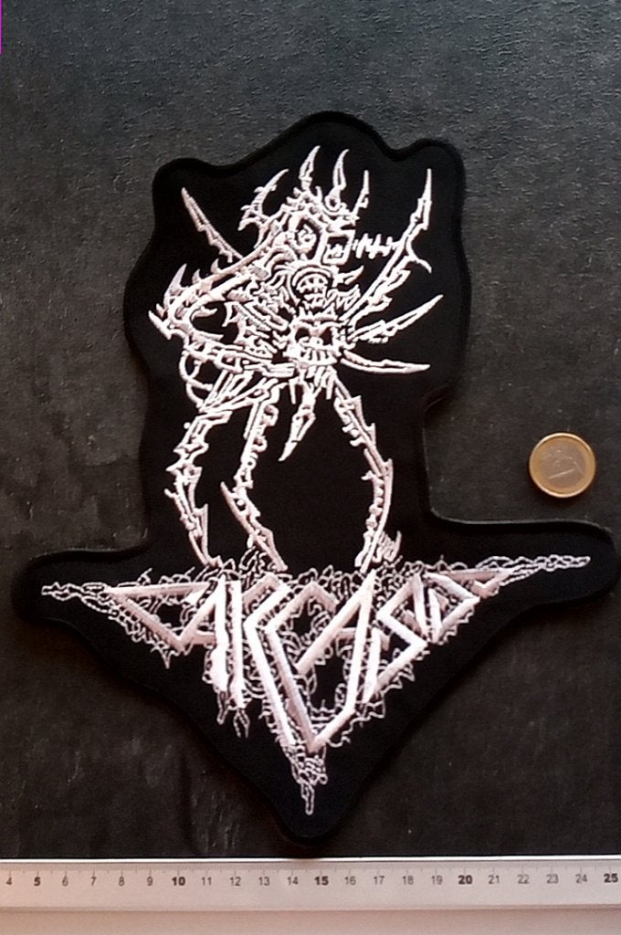 Carcass leuke shaped embroidered backpatch metal 23 x 27 cm, Verzamelen, Verzenden, Nieuw, Kleding