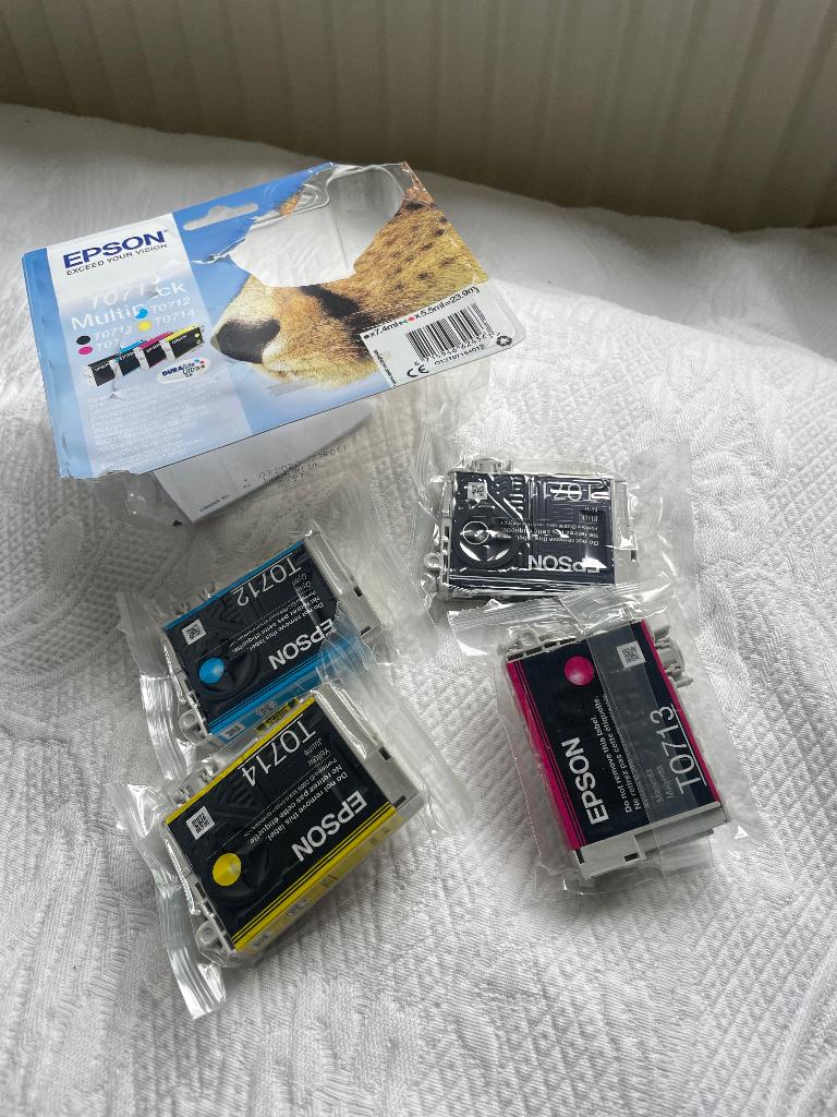 Epson T0715 Multipack printerpatronen, Ophalen of Verzenden, Nieuw, Cartridge, Epson
