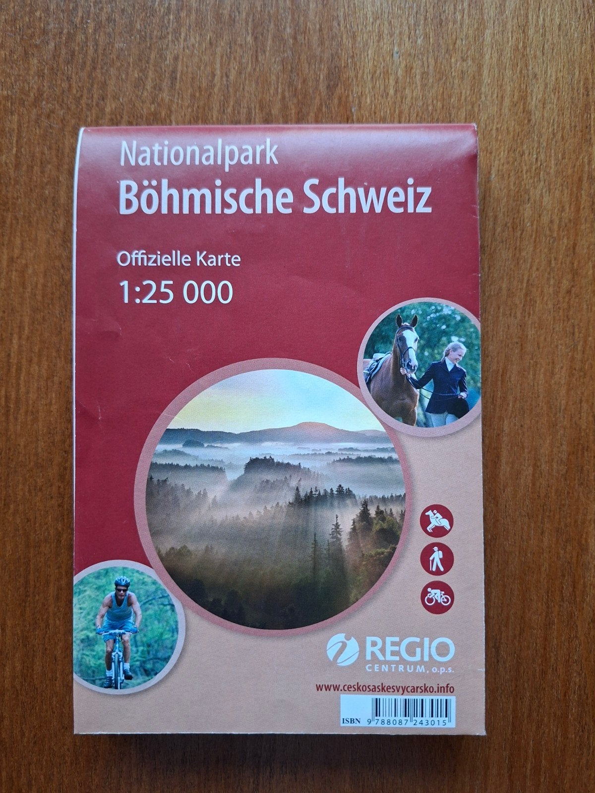 Wandelkaart Nationalpark Bohemische Schweiz., Ophalen, Gebruikt, Kwartet(ten)