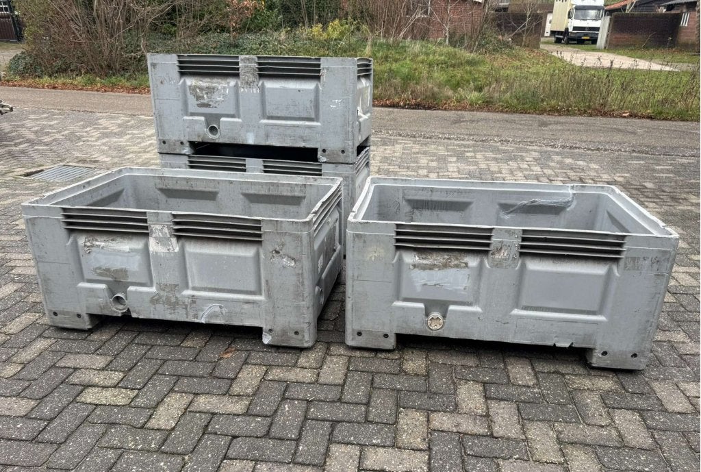 Grijze kunststof palletbox 120x80x58cm , puppy bak box, Niet ingevuld, Gebruikt, Niet ingevuld, Ophalen of Verzenden