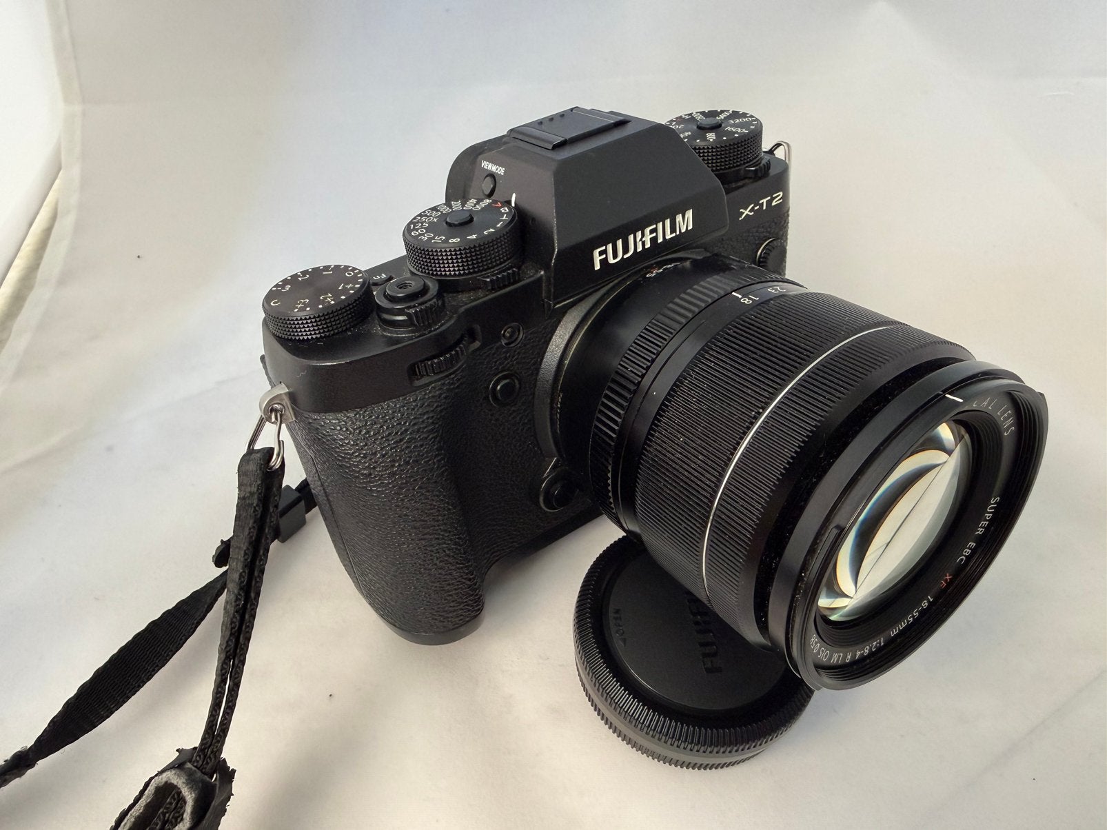 Fujifilm X-T2 + XF 18-55mm f/2.8-4 R LM OIS + EF-X8 flitser, Compact, Ophalen of Verzenden, Zo goed als nieuw, Fuji