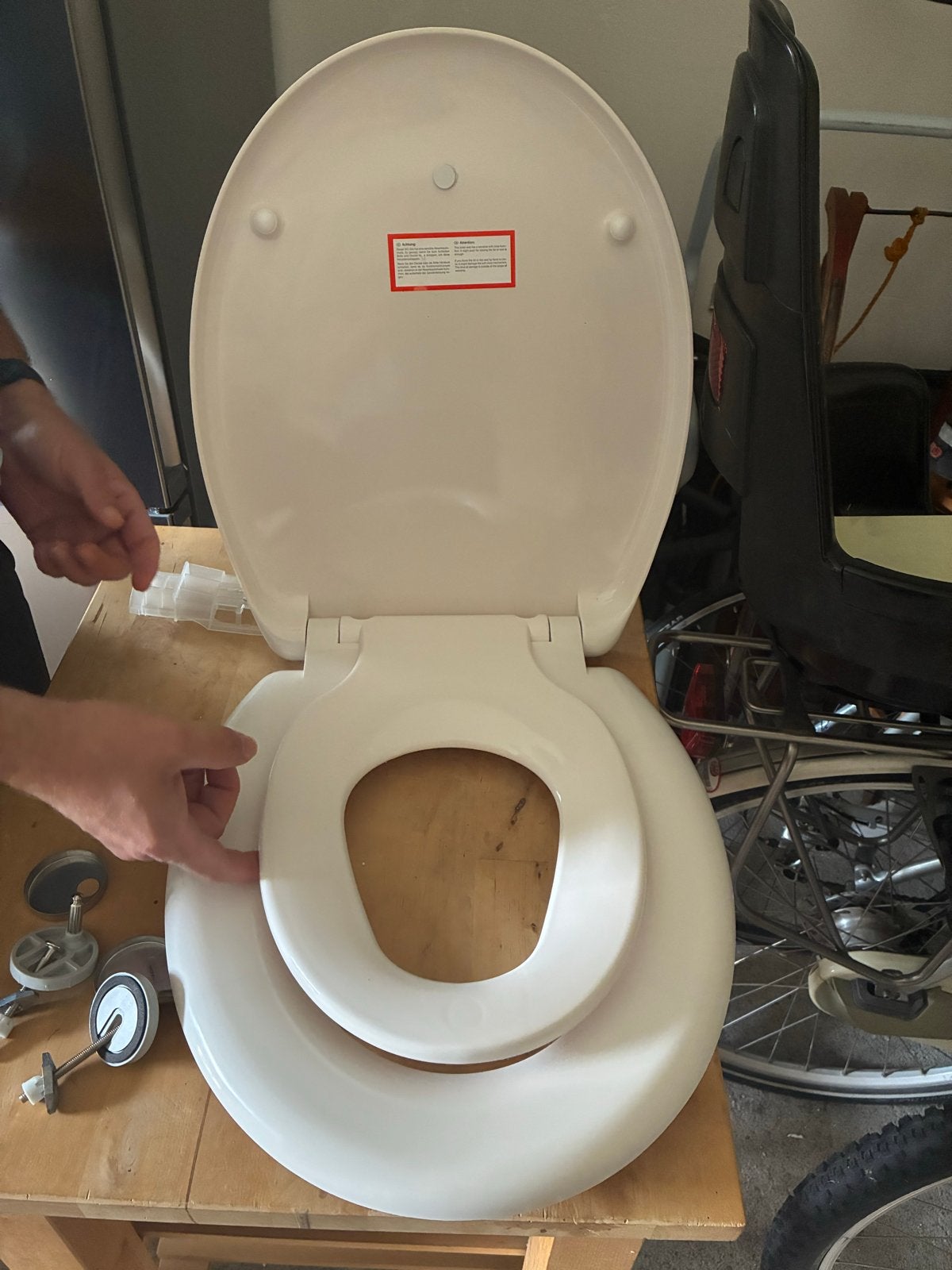 Schütte WC bril softclose met kinderbril, universeel, Ophalen of Verzenden, Zo goed als nieuw, Toilet
