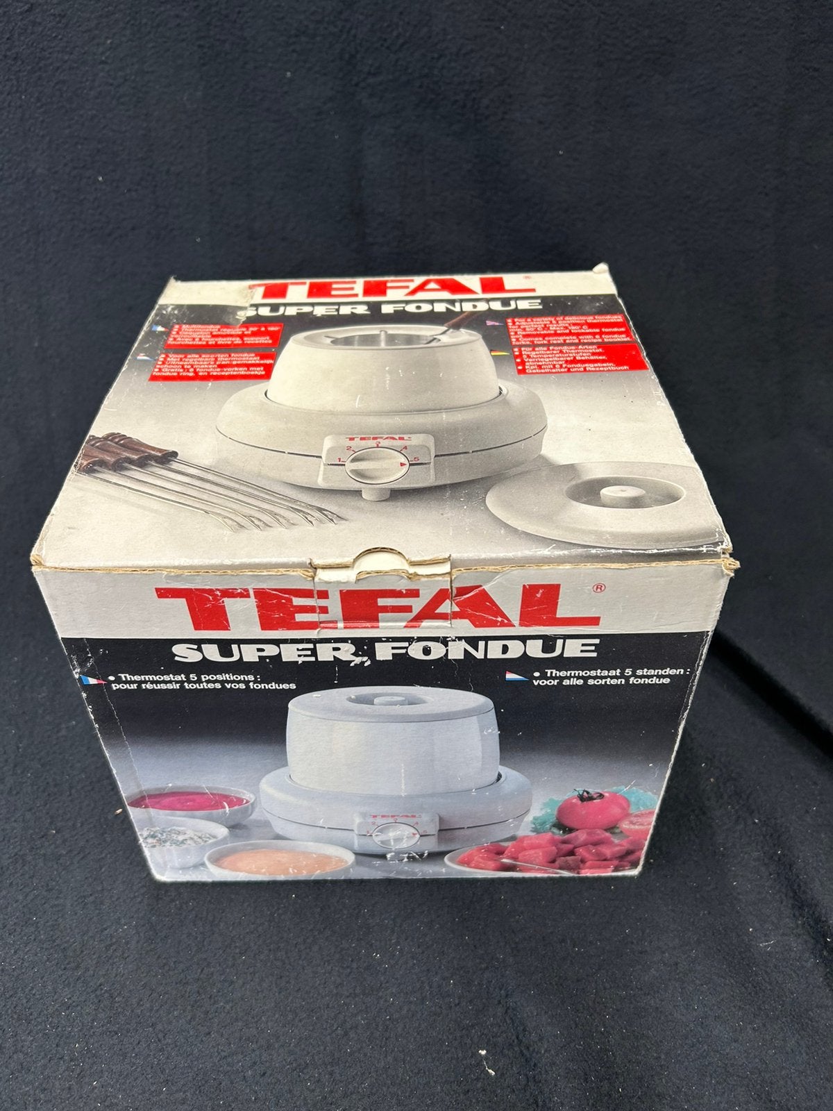 Tefal elektrische fondue pan set, Ophalen, Zo goed als nieuw, Elektrisch, Fonduepan