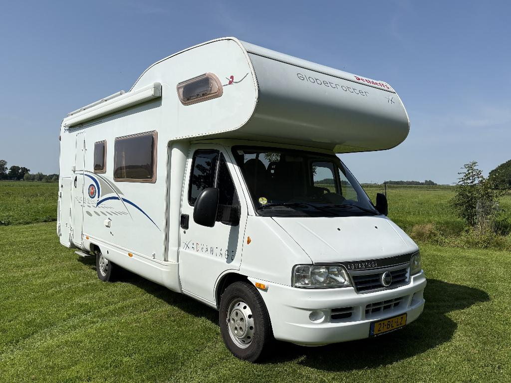Ideale gezinscamper Dethleffs 6 pers RIJDEN EN SLAPEN!, Caravans en Kamperen, Campers, Alkoof, Fiat, 6 tot 7 meter, Diesel
