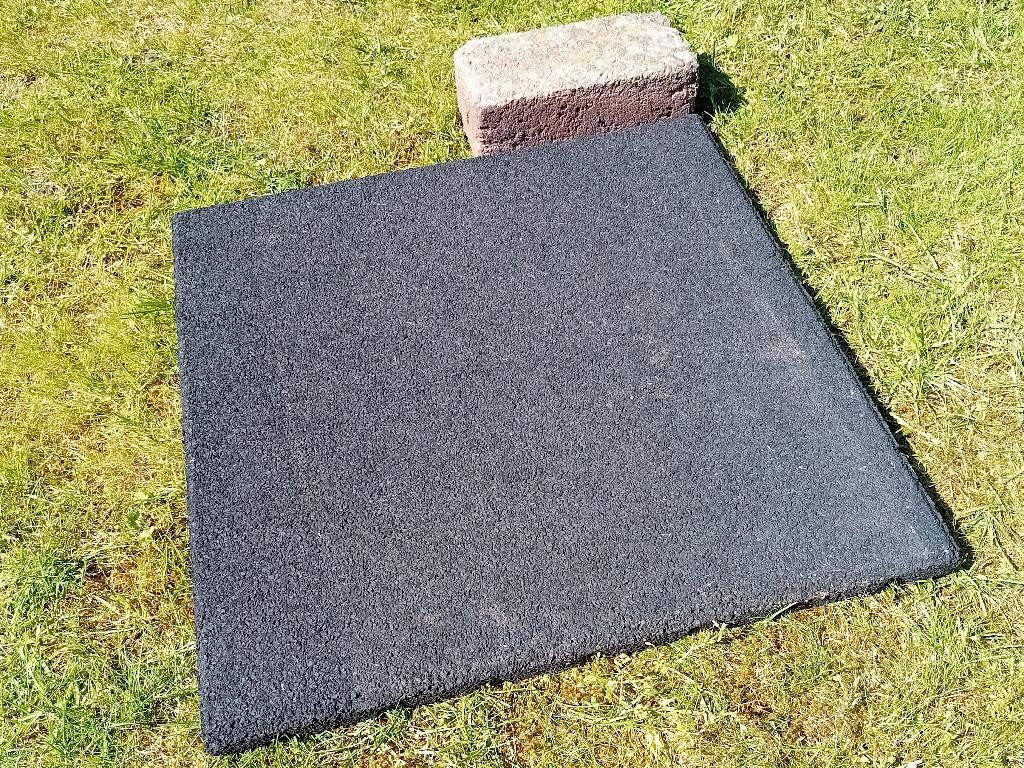 Rubber tegels Dakterras tegels +/- 12 tegels, Ophalen, Zo goed als nieuw, Rubber, Overige typen